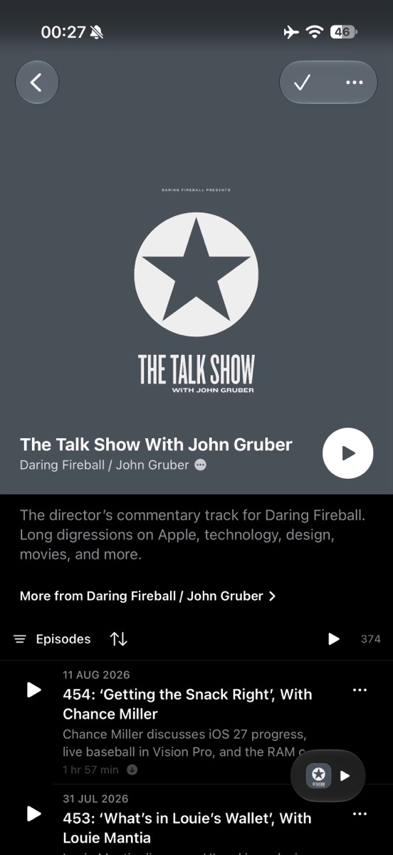 Current on iPhone